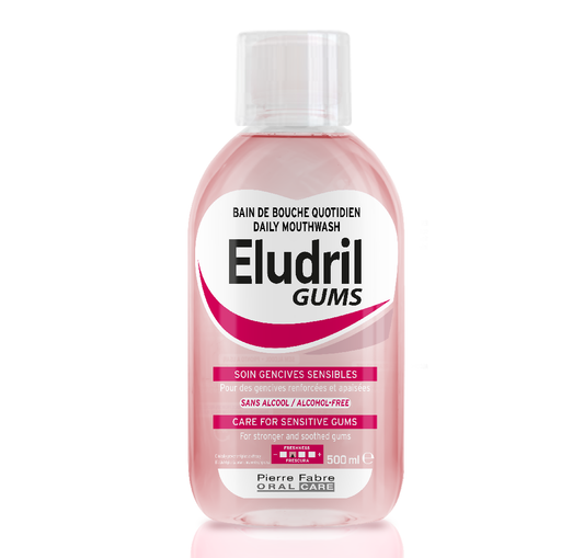 Eludril Gums – Ежедневна вода за раздразнени венци